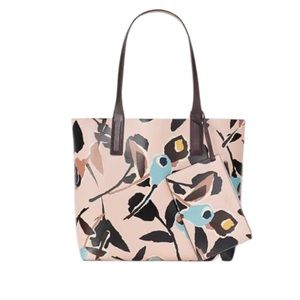 NWT Kate Spade Arch Reversible Tote Paper Rose